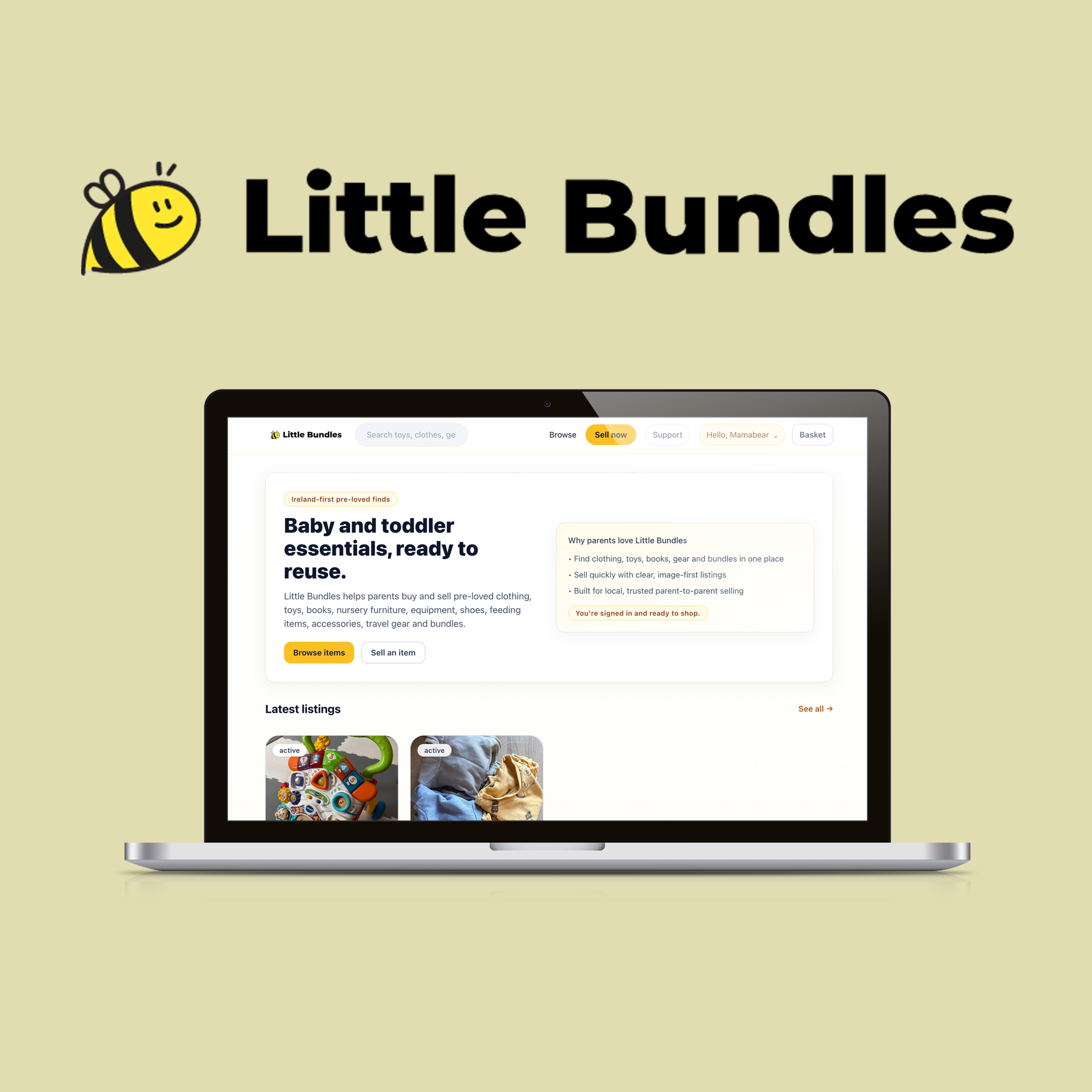 Little Bundles marketplace interface